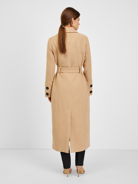 Orsay Бежово дамско зимно палто с примес на вълна ORSAY