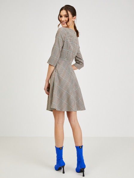 Orsay Кафява дамска рокля на каре ORSAY