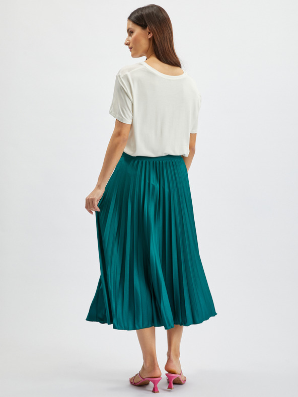 Orsay Петролено синя дамска плисирана миди пола ORSAY