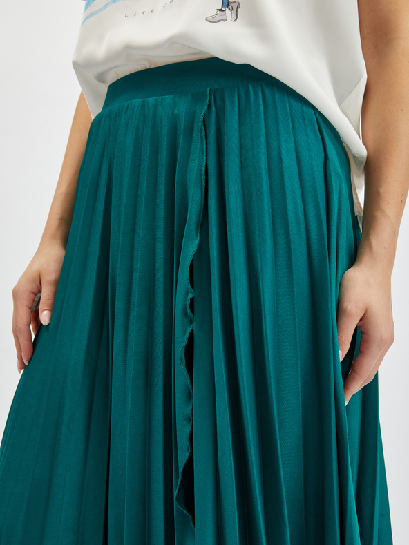 Orsay Петролено синя дамска плисирана миди пола ORSAY