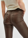 Orsay Тъмнокафяв дамски skinny fit панталон от изкуствена кожа ORSAY