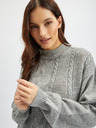 Orsay Светлосива дамска рокля-пуловер ORSAY