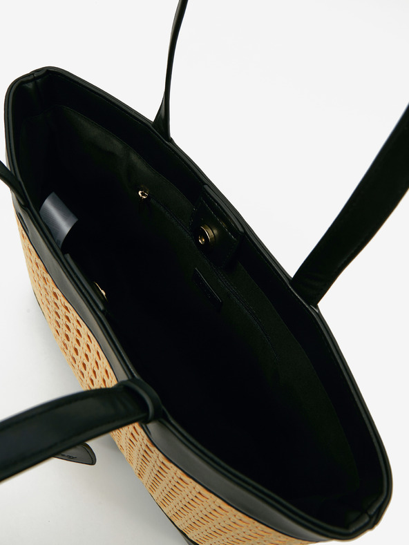 Orsay Кафяво-черна дамска shopper чанта ORSAY