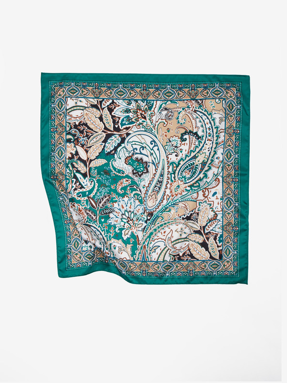 Orsay Петролено зелен сатенен дамски шал ORSAY