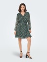ONLY Зелена дамска рокля на цветя ONLY Cera