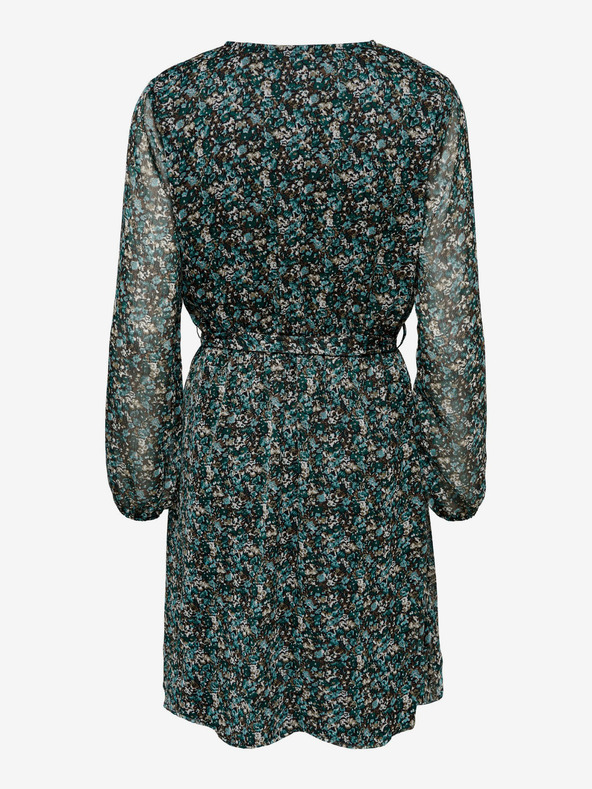 ONLY Зелена дамска рокля на цветя ONLY Cera