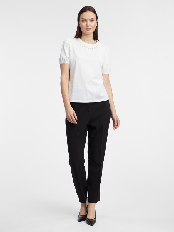 Orsay Бяла дамска тениска ORSAY