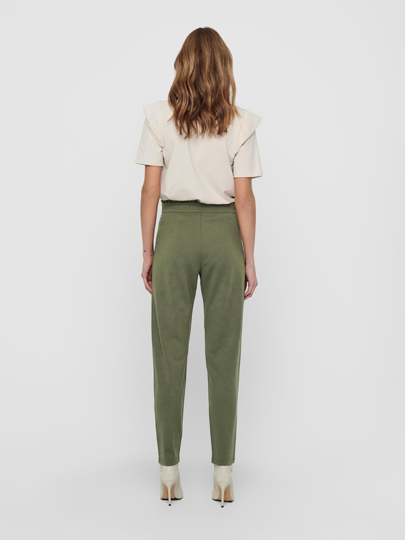 Jacqueline de Yong JDY Catia Зелен изрязан панталон с вратовръзка