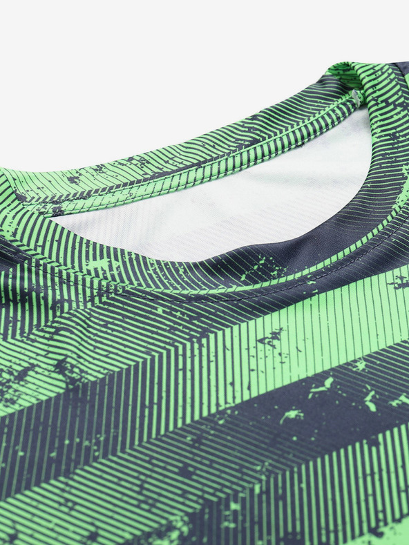 ALPINE PRO Зелена мъжка функционална тениска с шарка ALPINE PRO QUATR