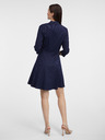 Orsay Тъмно синя дамска рокля на райета ORSAY