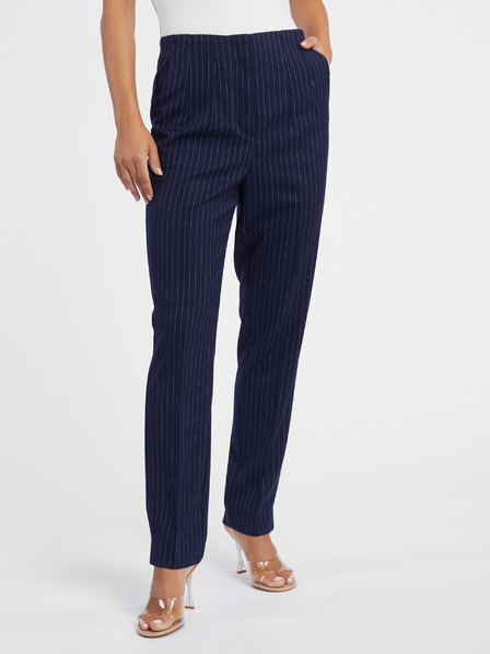 Orsay Тъмносин дамски панталон на райе ORSAY