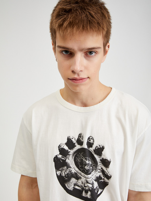 Diesel Бяла мъжка тениска Diesel