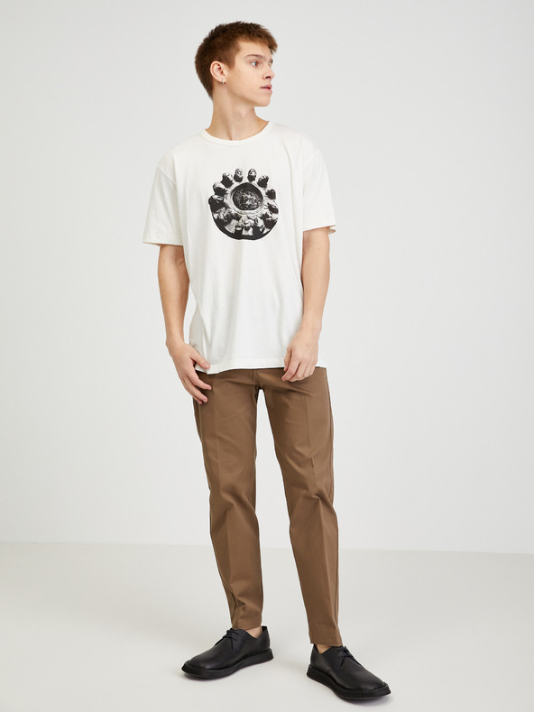 Diesel Бяла мъжка тениска Diesel