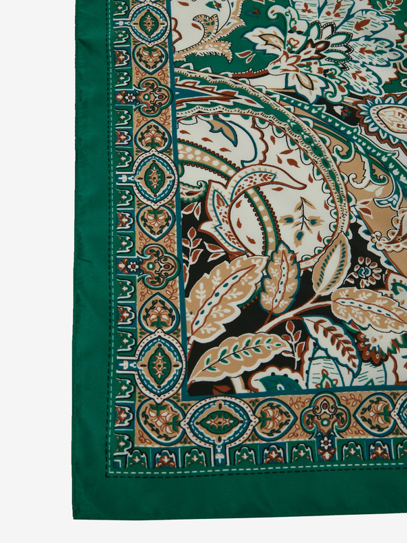 Orsay Зелен дамски щампован сатенен шал ORSAY