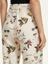 Scotch & Soda Кремав дамски панталон с шарка Scotch & Soda