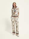 Scotch & Soda Кремав дамски панталон с шарка Scotch & Soda