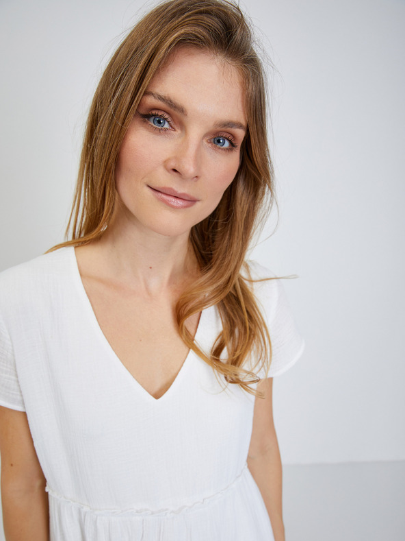 Orsay Бяла basic рокля ORSAY