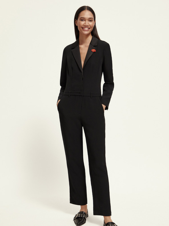 Scotch & Soda Черен дамски гащеризон Scotch & Soda