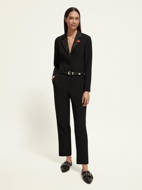 Scotch & Soda Черен дамски гащеризон Scotch & Soda