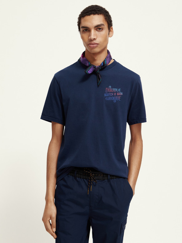 Scotch & Soda Тъмносиня мъжка риза Scotch & Soda