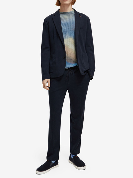 Scotch & Soda Тъмносин мъжки панталон от вълнена смес Scotch & Soda The Finch