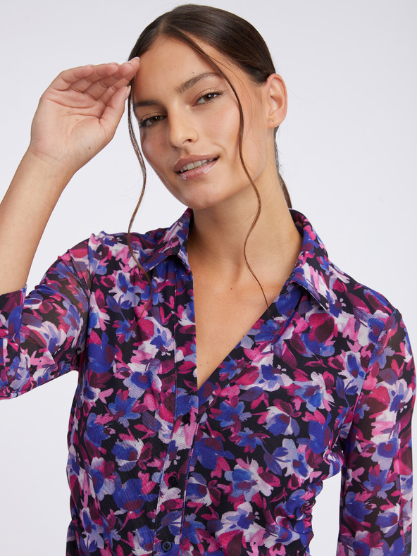 Orsay Лилава дамска блуза на цветя ORSAY