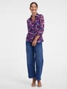 Orsay Лилава дамска блуза на цветя ORSAY