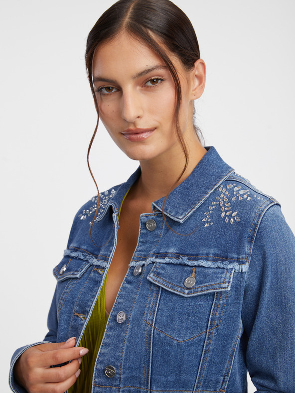 Orsay Синьо дамско дънково яке ORSAY