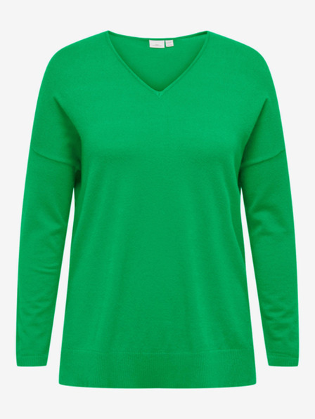 ONLY CARMAKOMA Зелен дамски лек пуловер ONLY CARMAKOMA Ibi