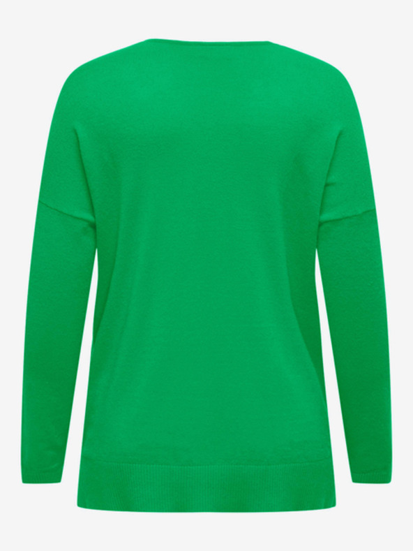 ONLY CARMAKOMA Зелен дамски лек пуловер ONLY CARMAKOMA Ibi