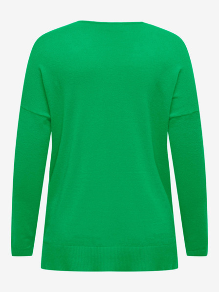 ONLY CARMAKOMA Зелен дамски лек пуловер ONLY CARMAKOMA Ibi