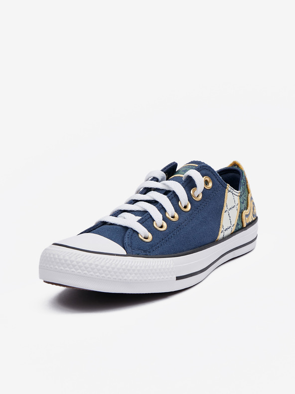 Converse Тъмно сини дамски маратонки Converse Chuck Taylor All Star Garden Noir с шарка