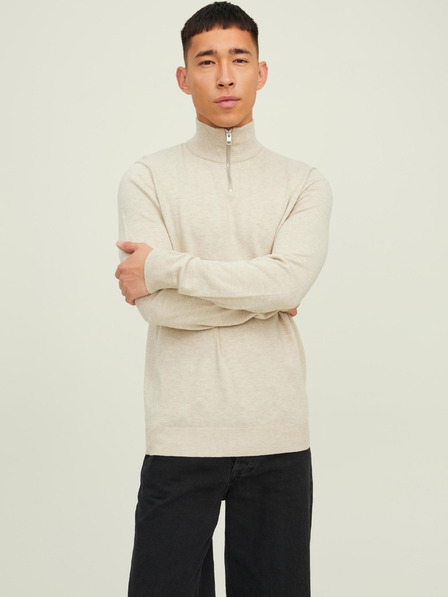 Jack & Jones Бежов мъжки пуловер Jack & Jones Emil