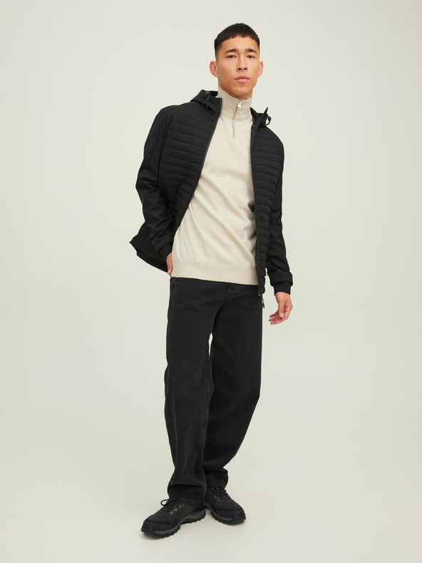 Jack & Jones Бежов мъжки пуловер Jack & Jones Emil