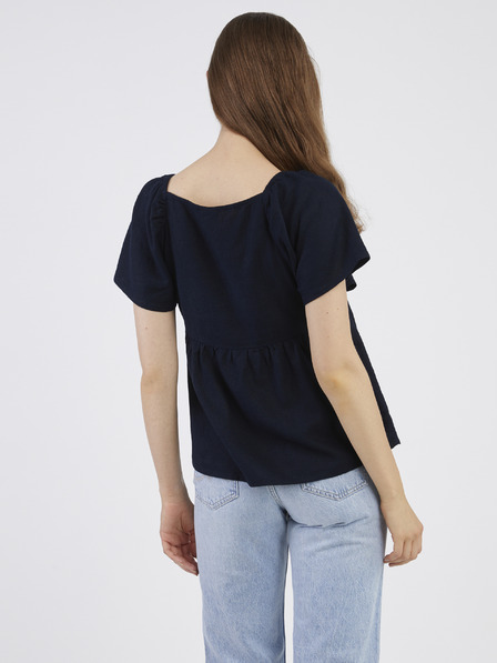 Jacqueline de Yong Тъмносин дамски ленен топ JDY Say