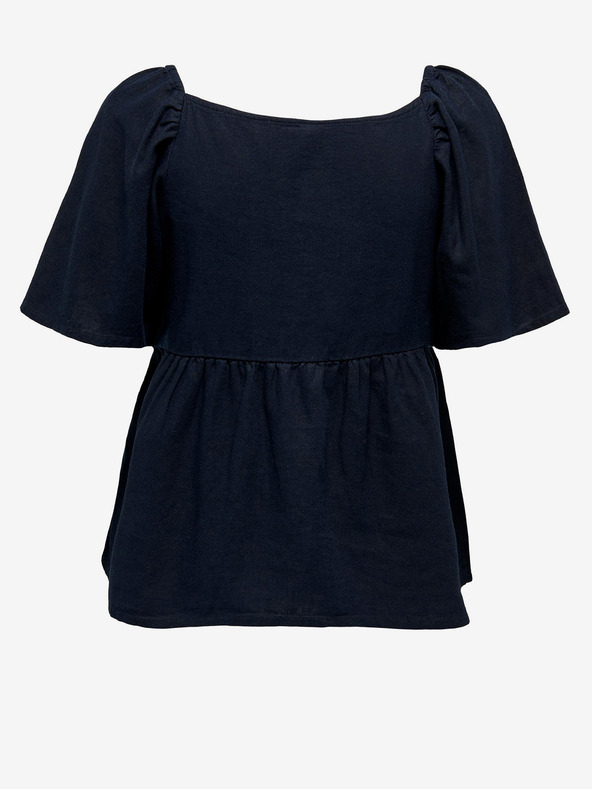 Jacqueline de Yong Тъмносин дамски ленен топ JDY Say