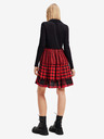 Desigual Червено-черна карирана дамска рокля Desigual Harryst