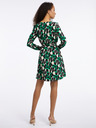 Orsay Зелена дамска рокля с десен ORSAY