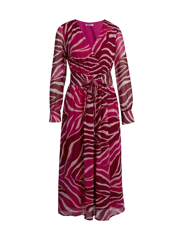 Orsay Винено-розова дамска макси рокля с десен ORSAY