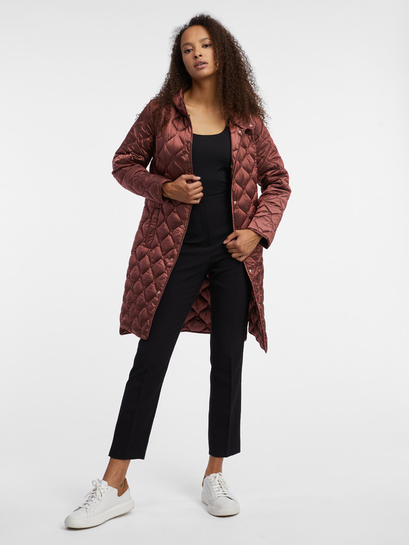 Orsay Кафяво дамско леко ватирано палто ORSAY