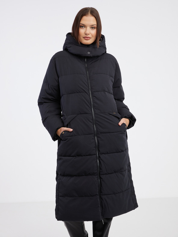 Scotch & Soda Черно дамско палто Scotch & Soda