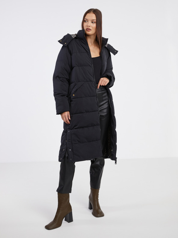 Scotch & Soda Черно дамско палто Scotch & Soda