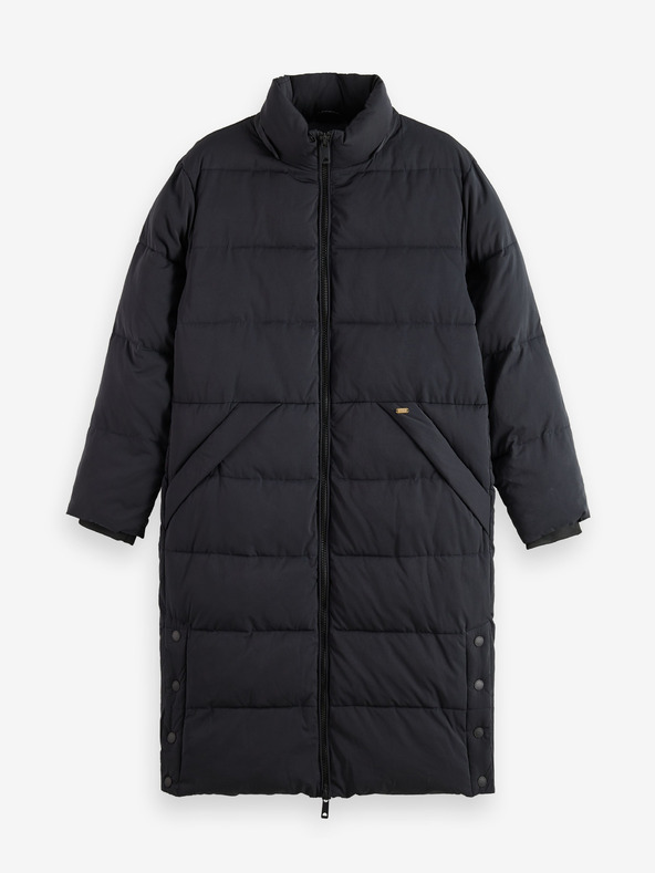 Scotch & Soda Черно дамско палто Scotch & Soda