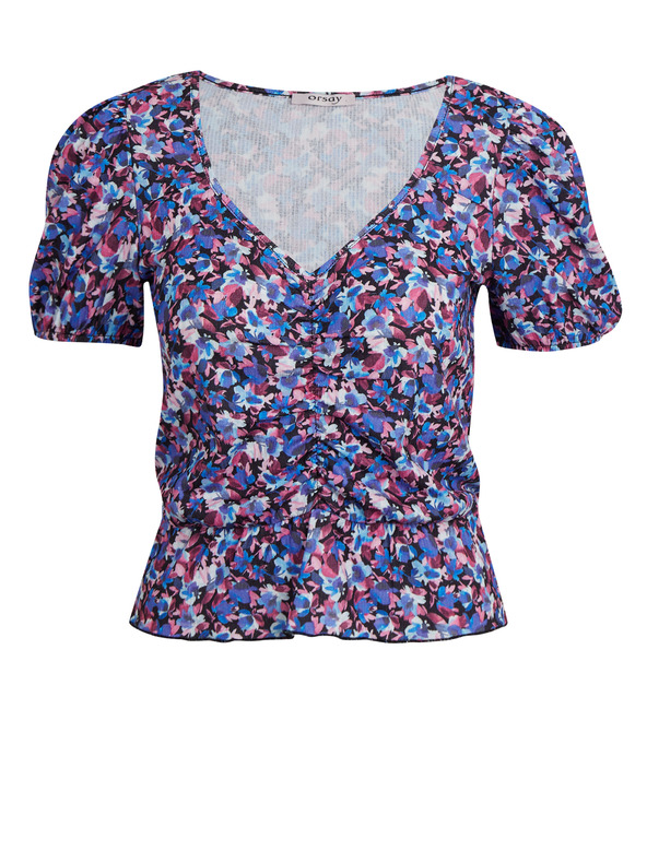 Orsay Лилав дамски топ на цветя ORSAY
