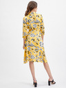 Orsay Жълта дамска рокля на цветя ORSAY