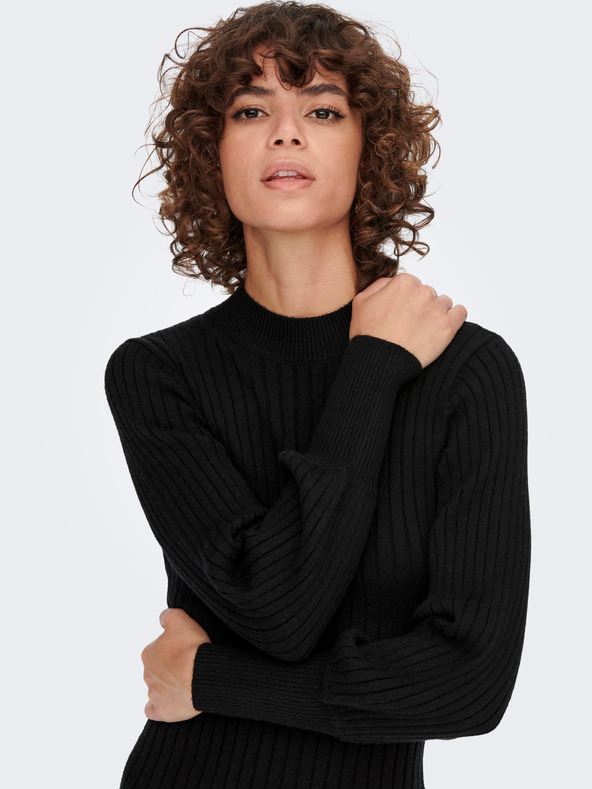 Jacqueline de Yong Черна дамска рокля JDY Magda Пуловер