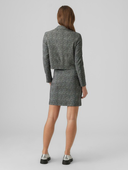 AWARE by VERO MODA Дамско сиво яке с шарка AWARE by VERO MODA Gracelynn