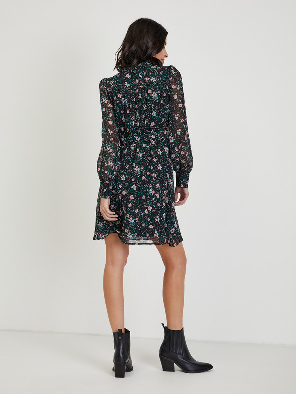 Orsay Черна дамска рокля на цветя ORSAY