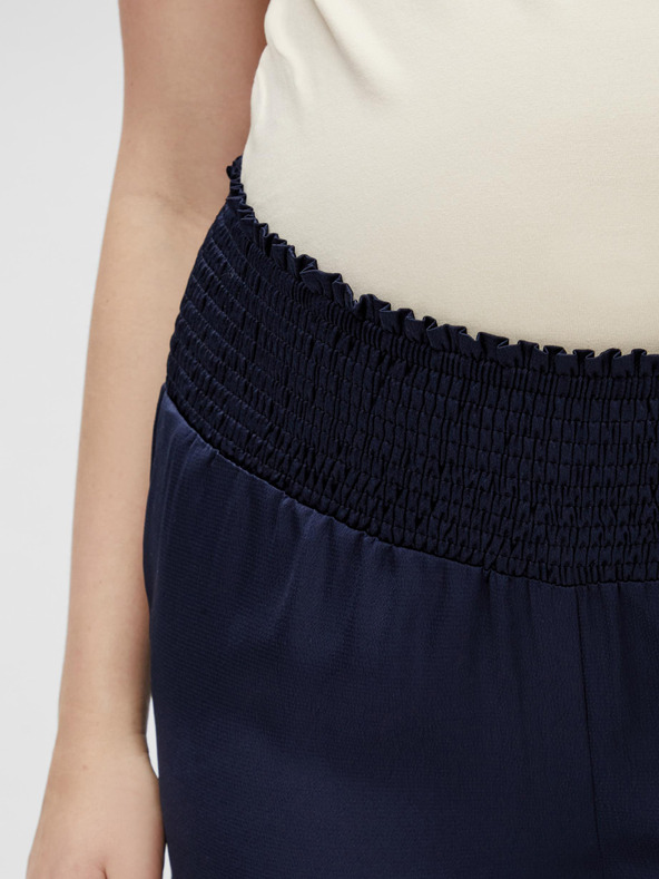 Mama.licious Тъмносини широки панталони за бременни Mama.licious Videl