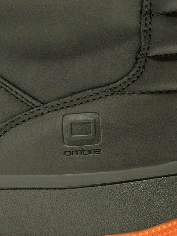 Ombre Clothing Мъжки маратонки до глезена в цвят каки T311